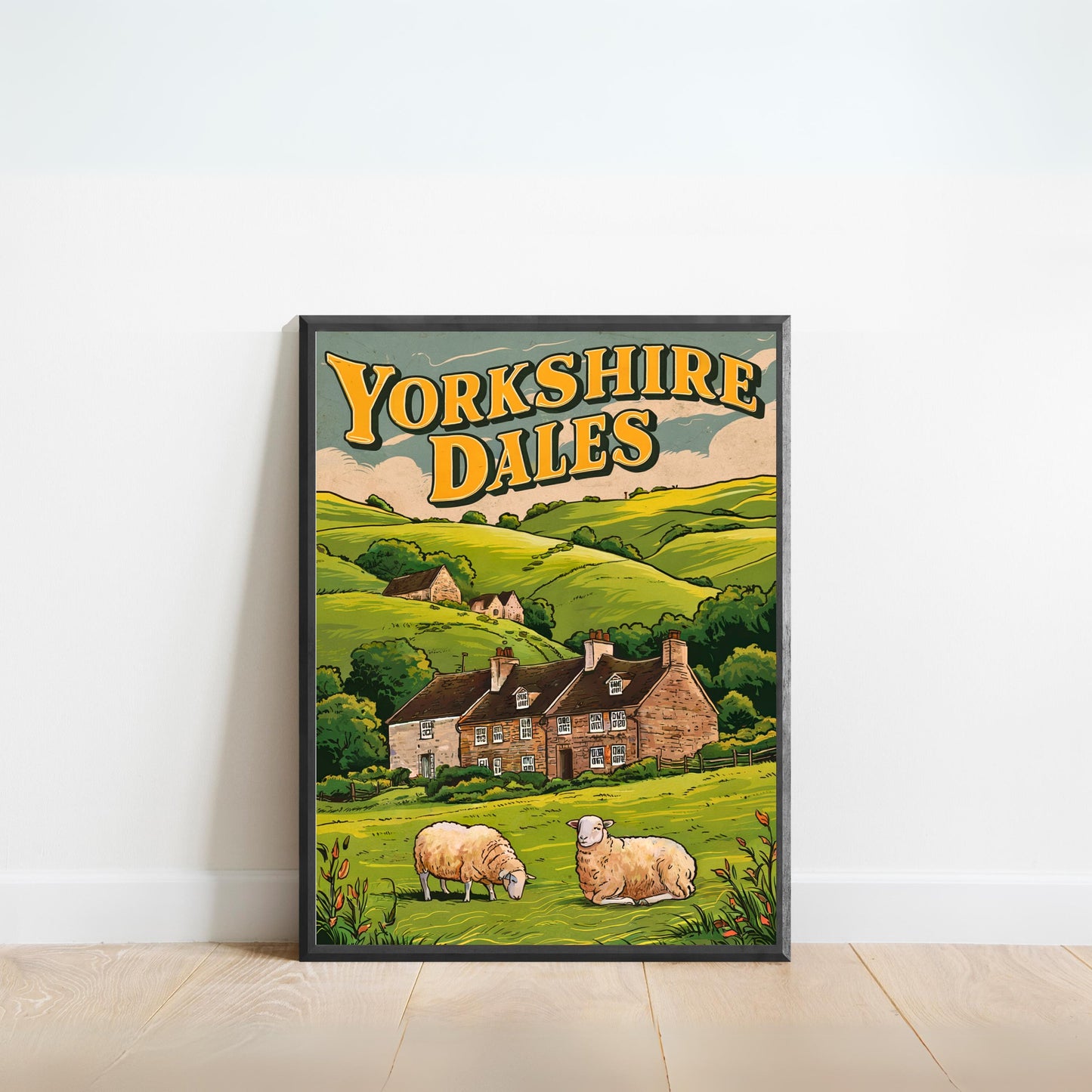 Yorkshire Vintage Travel Poster