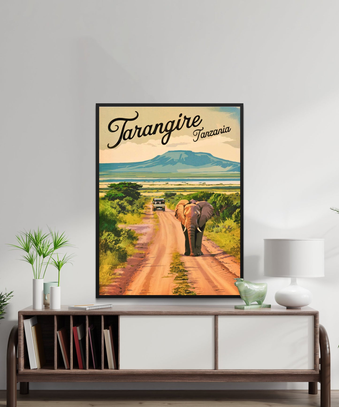 Tarangire Vintage Travel Poster