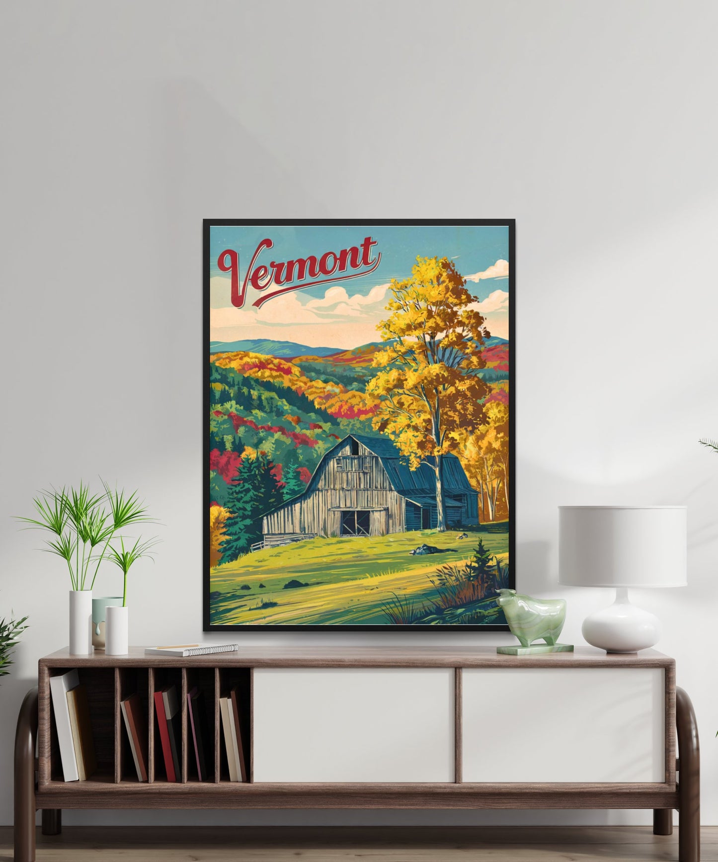 Vermont Vintage Travel Poster