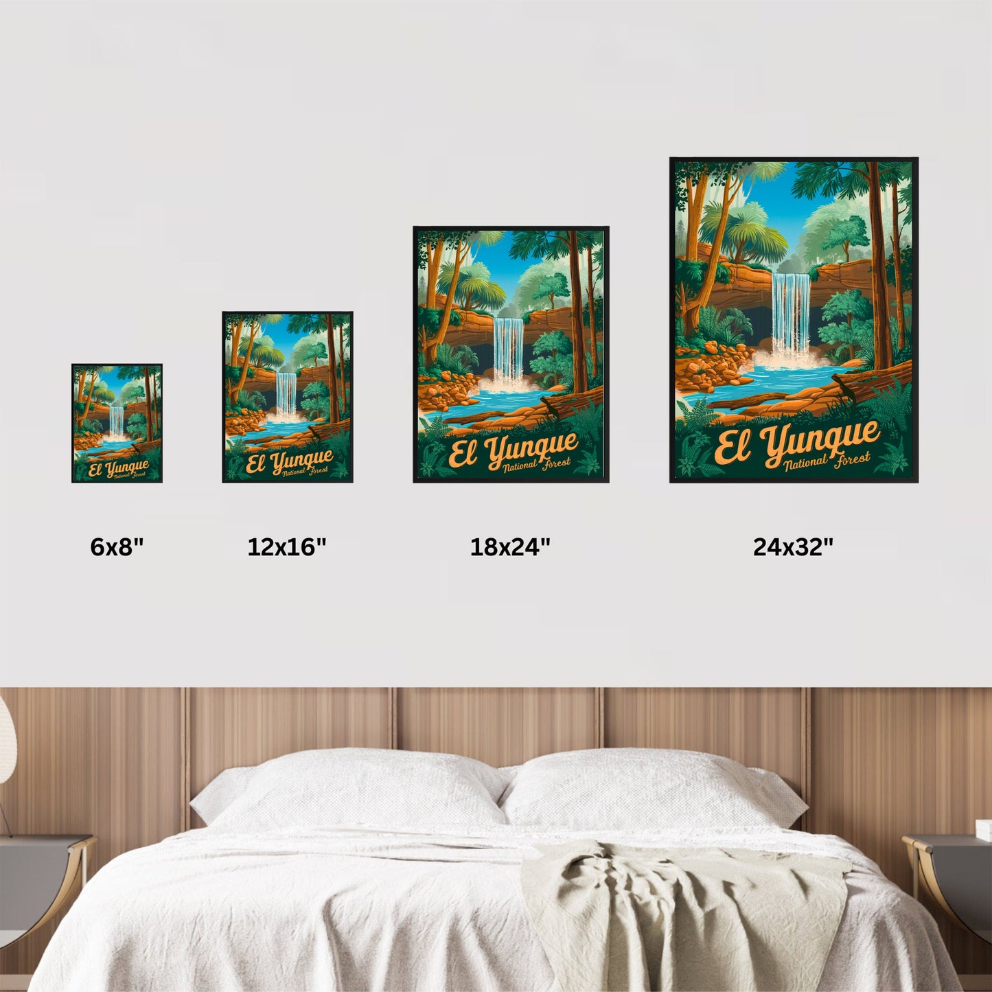 El Yunque Vintage Travel Poster - Panoramic Views