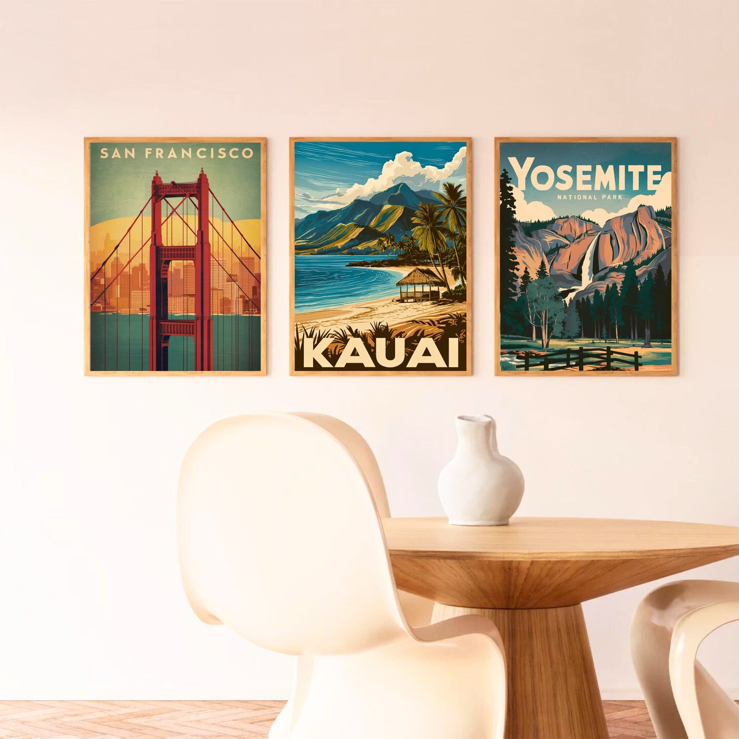 Kauai Vintage Travel Poster - Coastal Beauty