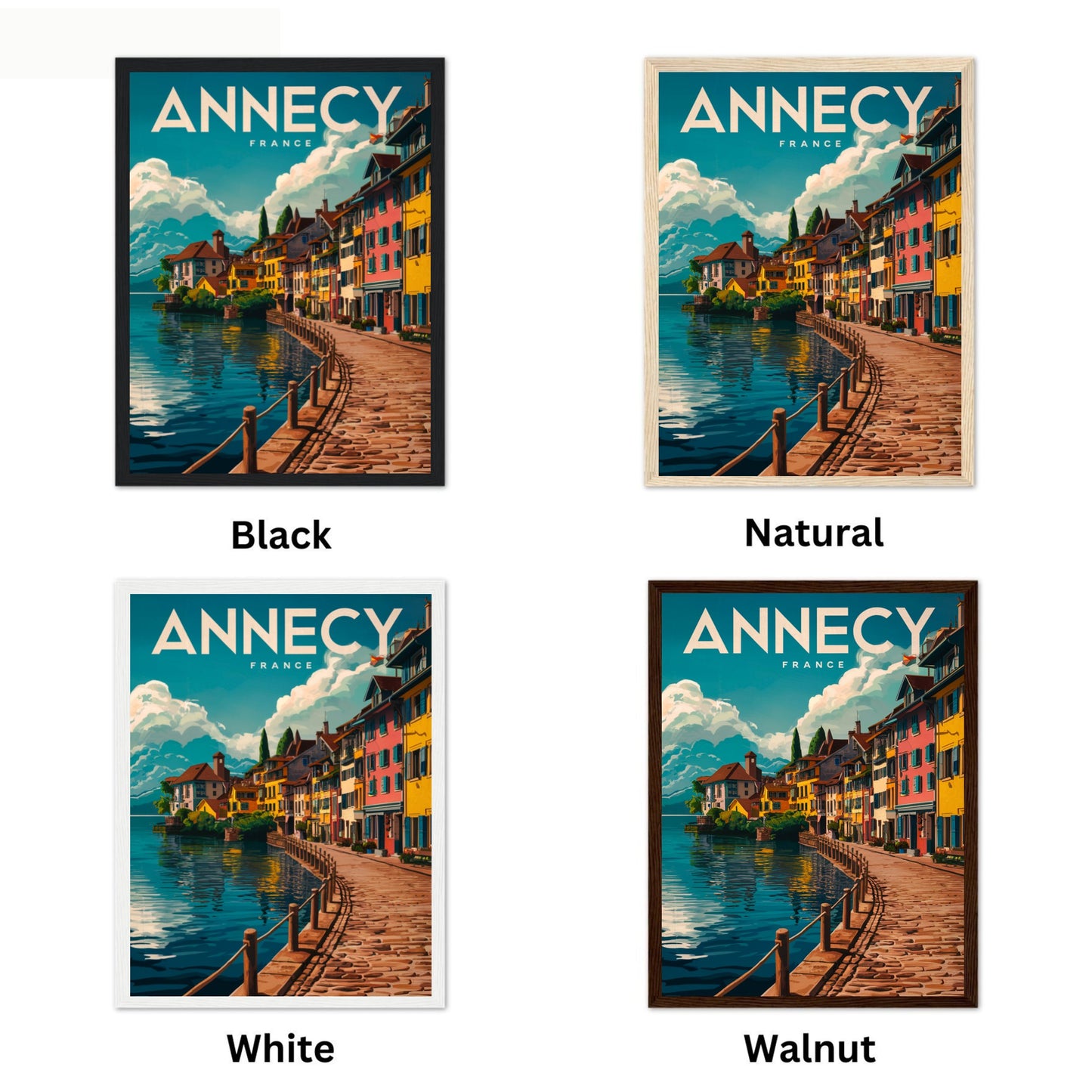 Annecy Vintage Travel Poster - Scenic Beauty