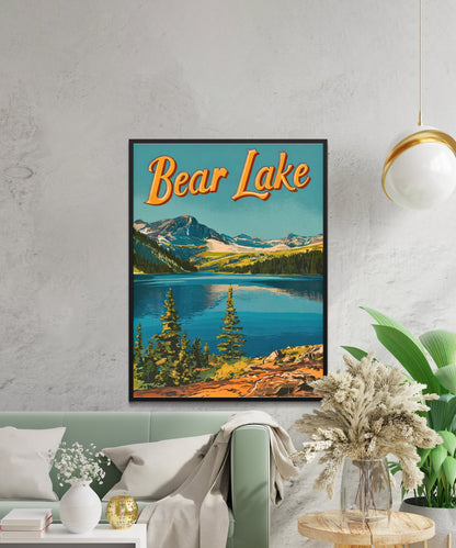 Bear Lake  Vintage Travel Poster