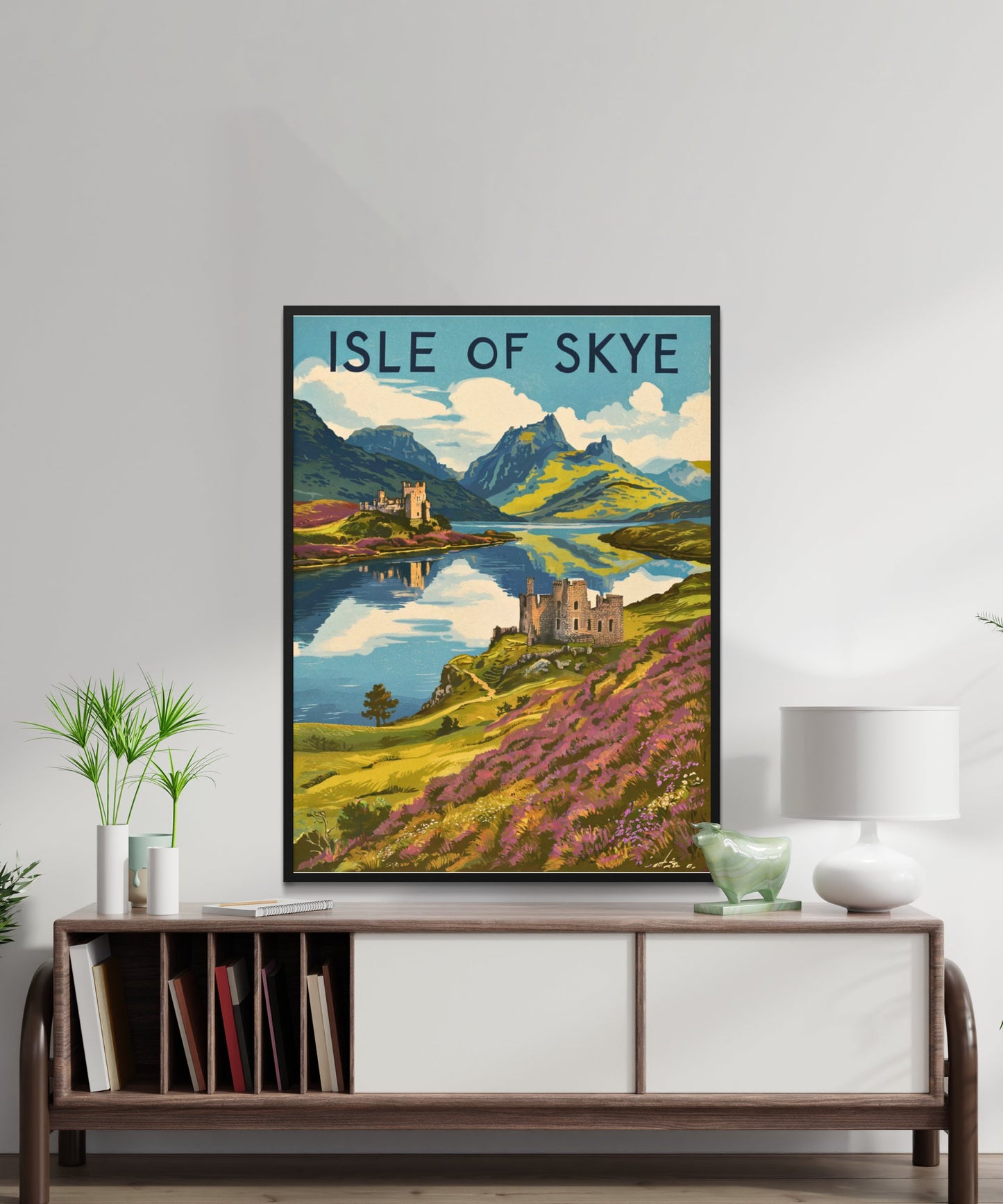 Isle of Skye Vintage Travel Poster - Rugged Island Splendor