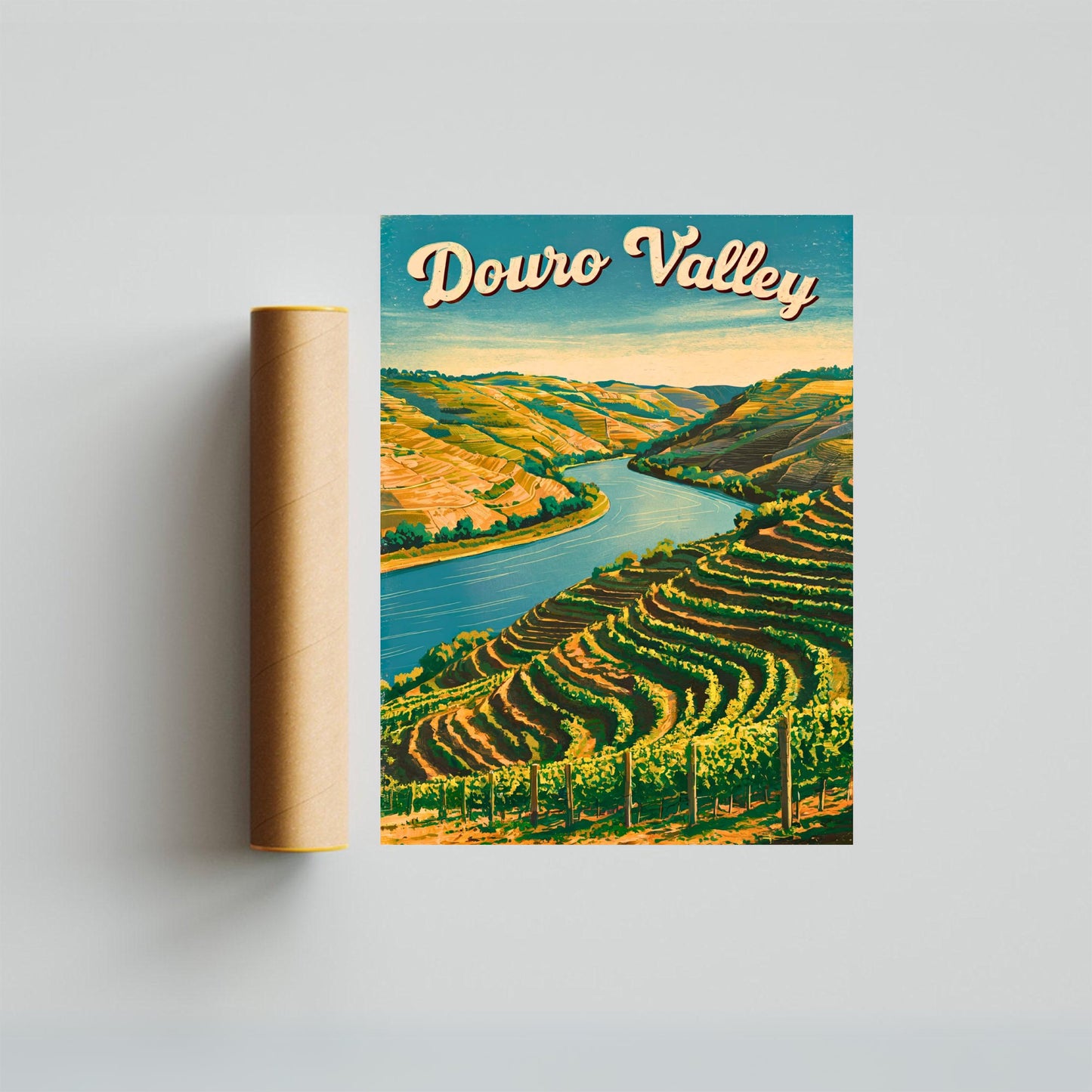 Douro Valley  Vintage Travel Poster