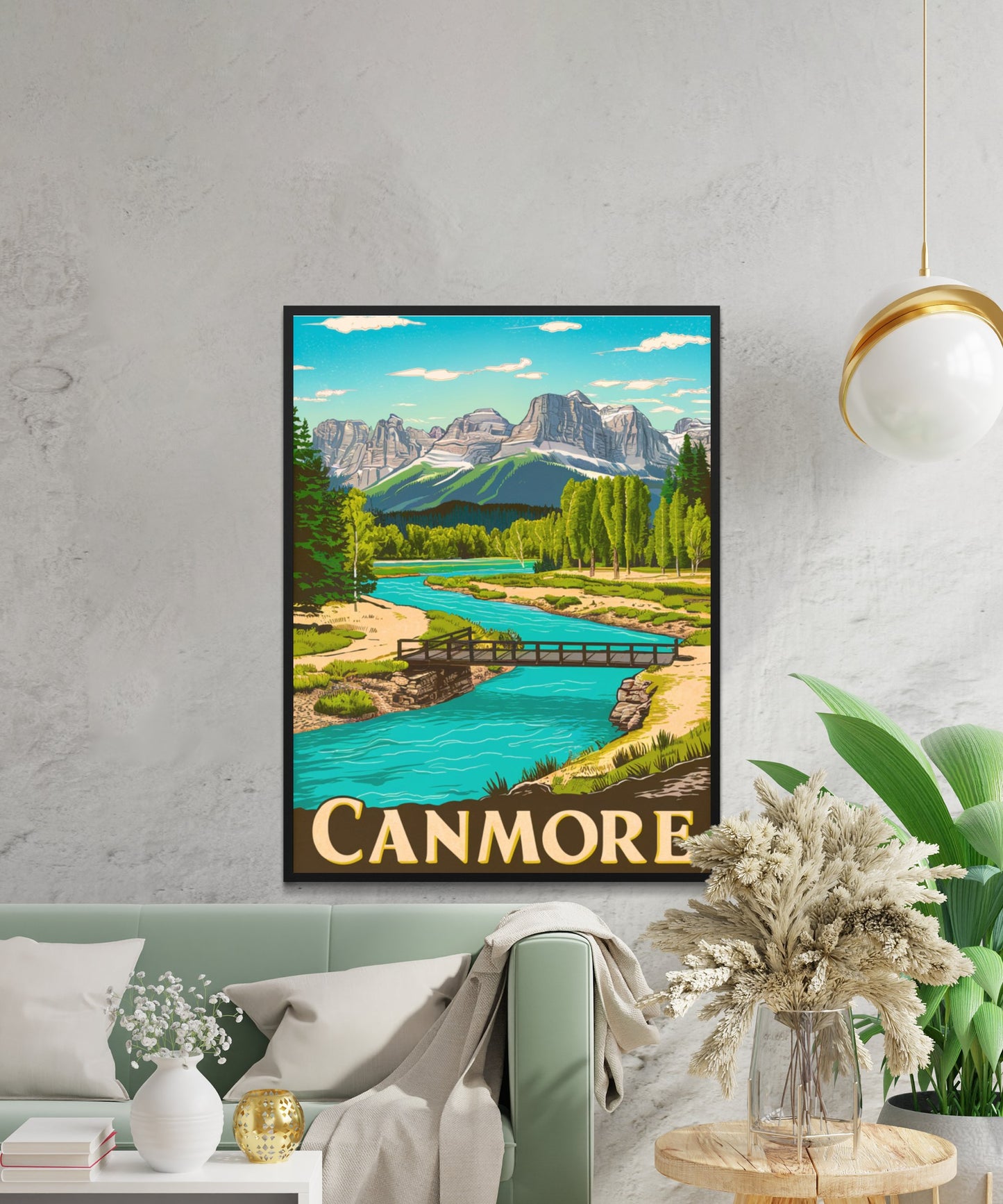 Canmore Vintage Travel Poster