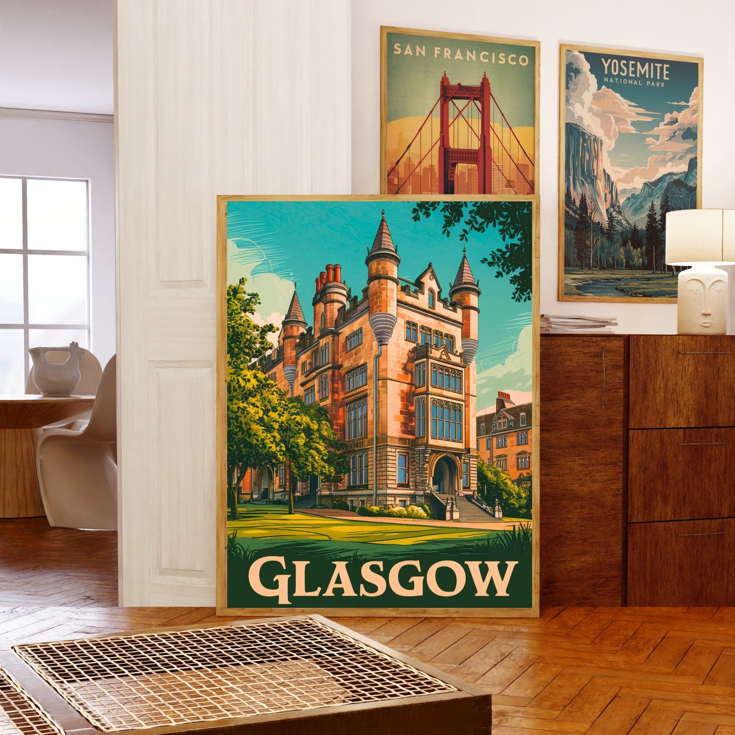 Glasgow Vintage Travel Poster - Art Scene