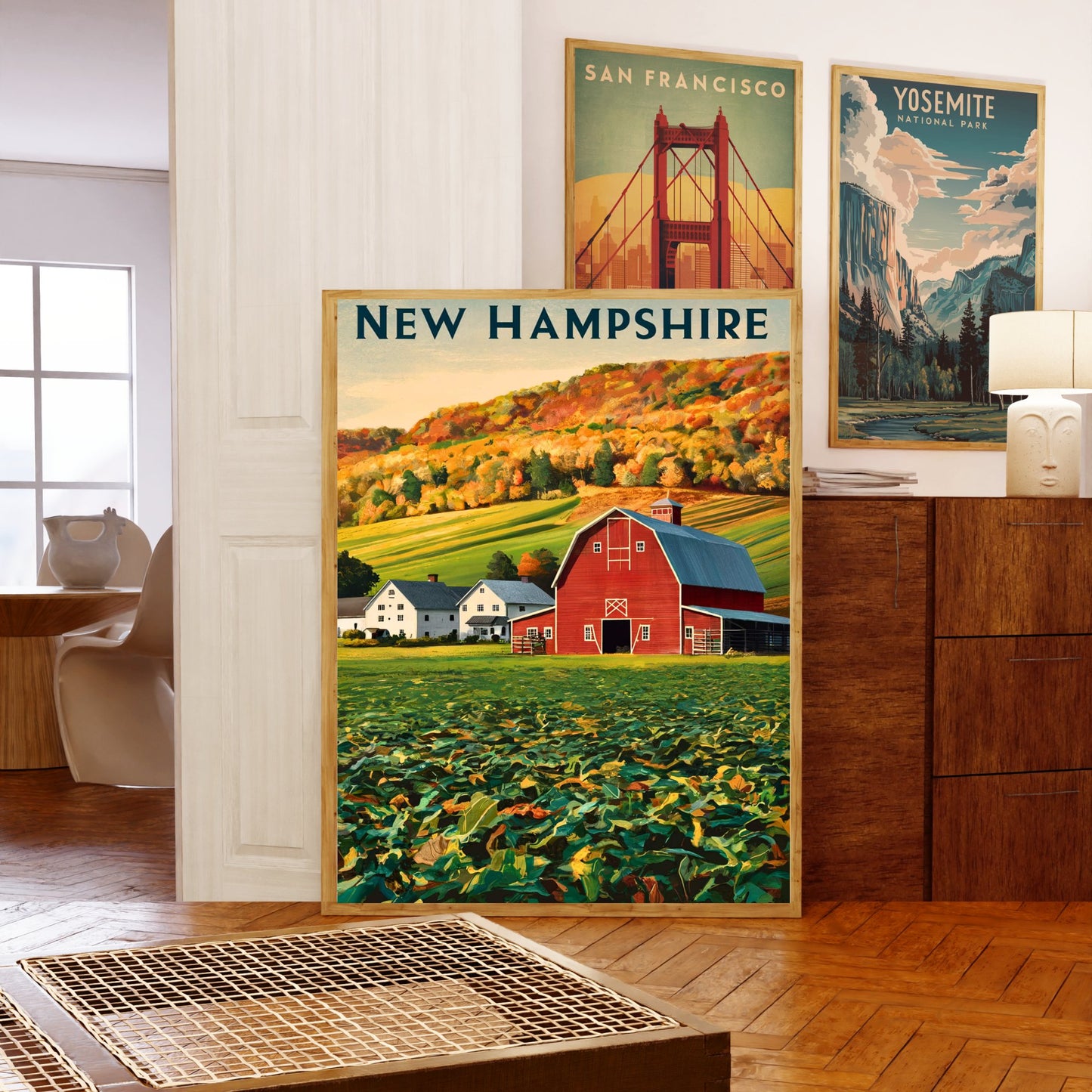 New Hampshire Vintage Travel Poster - Timeless New England Charm