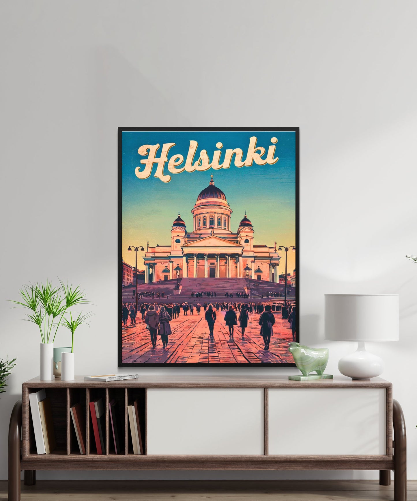 Helsinki Vintage Travel Poster