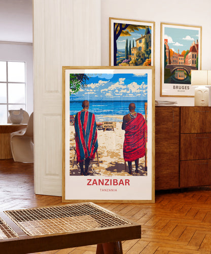 Zanzibar Travel Print - Pristine Beaches