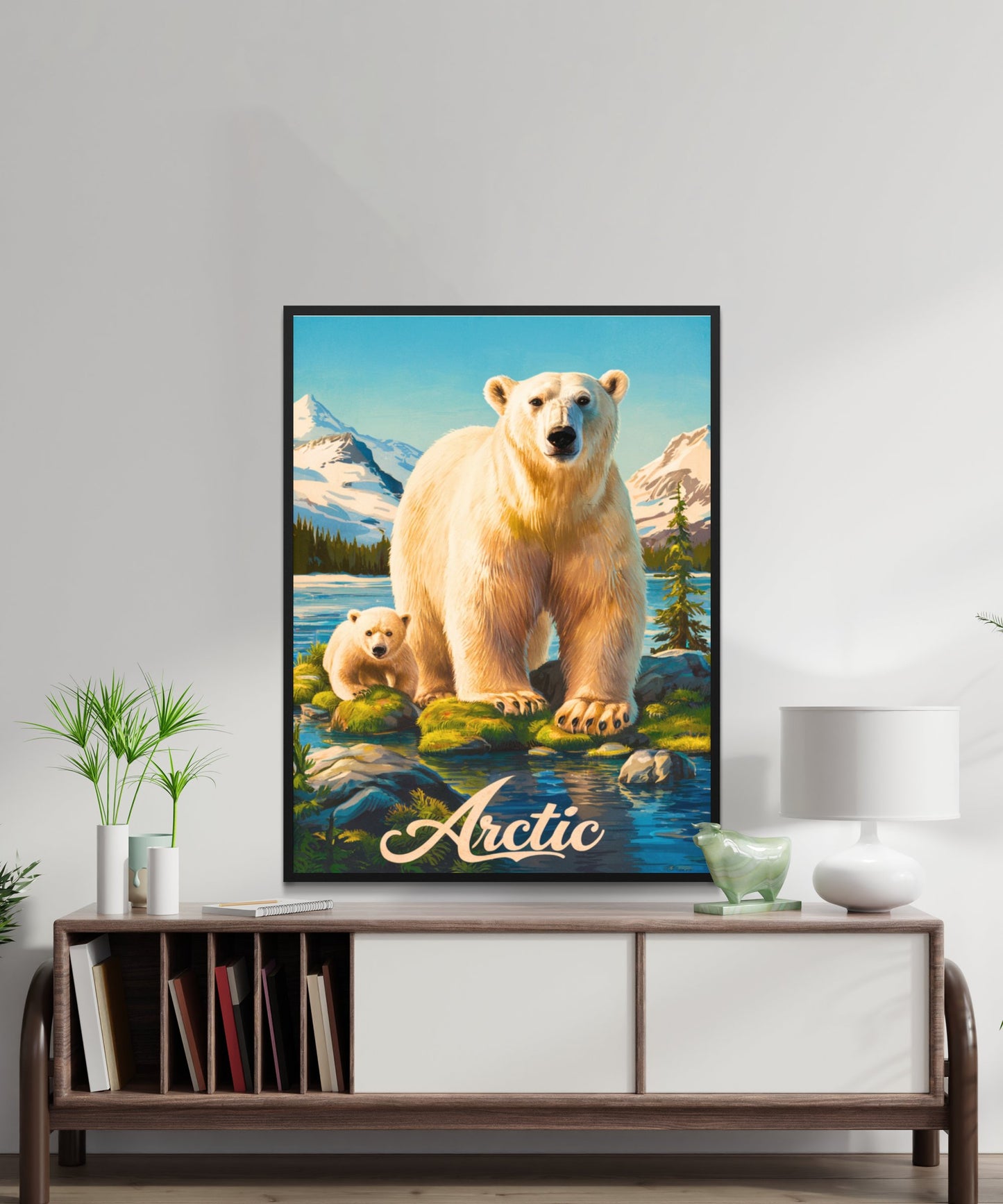 Arctic Vintage Travel Poster - Icy Wilderness