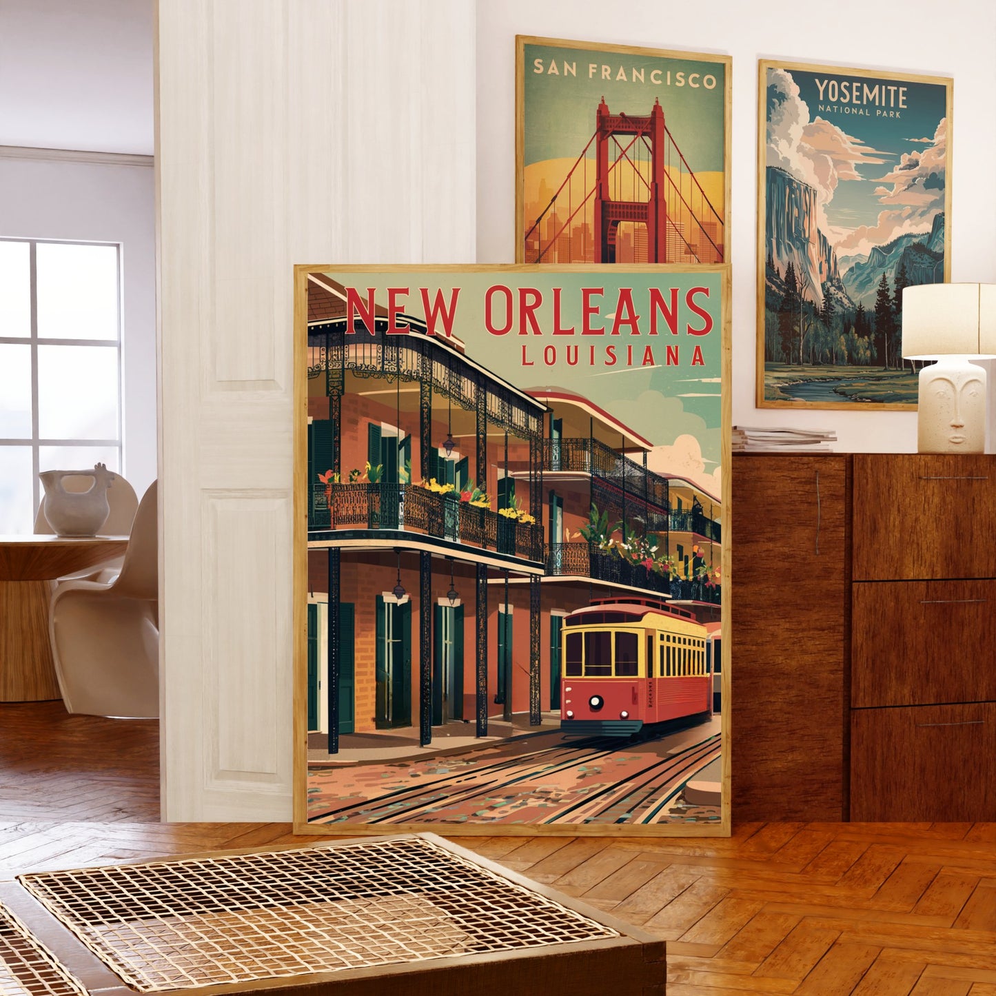 New Orleans Vintage Travel Poster