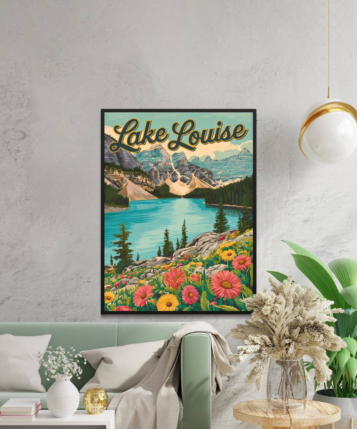 Lake Louise Vintage Travel Poster