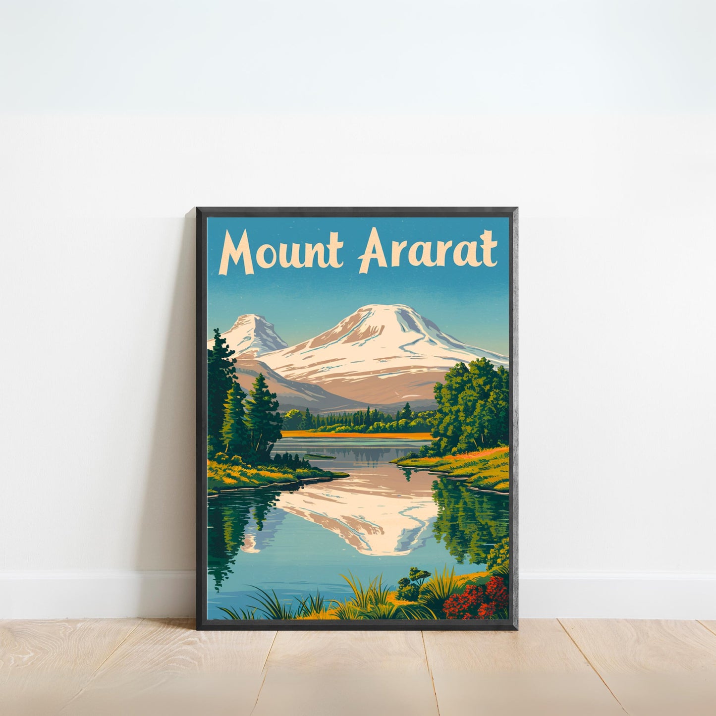 Mount Ararat Vintage Travel Poster