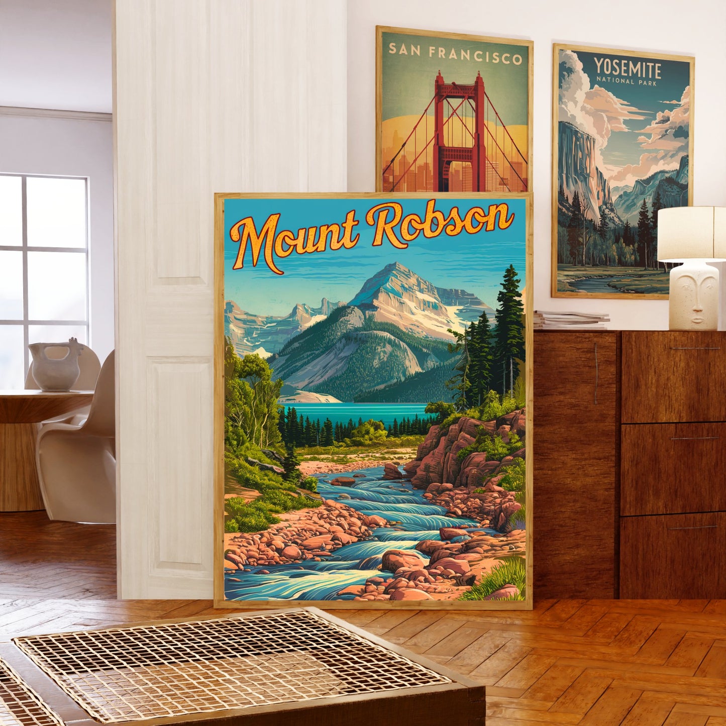 Mount Robson Vintage Travel Poster