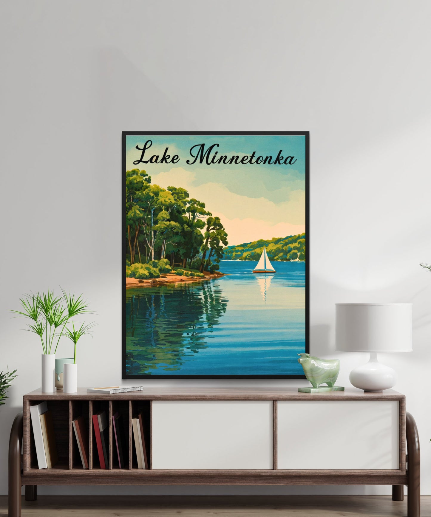 Lake Minnetonka Vintage Travel Poster