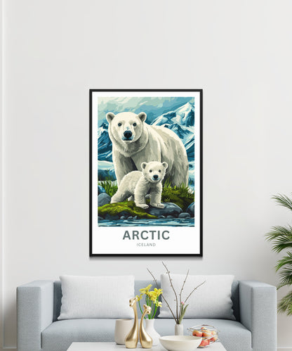 Arctic Travel Poster - Icy Landscape
