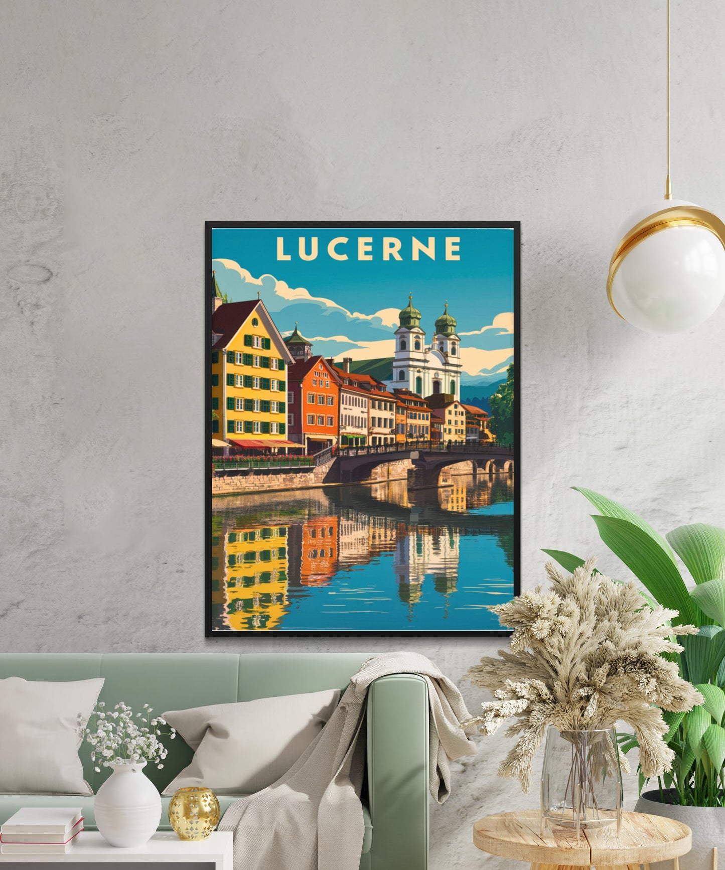 Lucerne Vintage Travel Poster