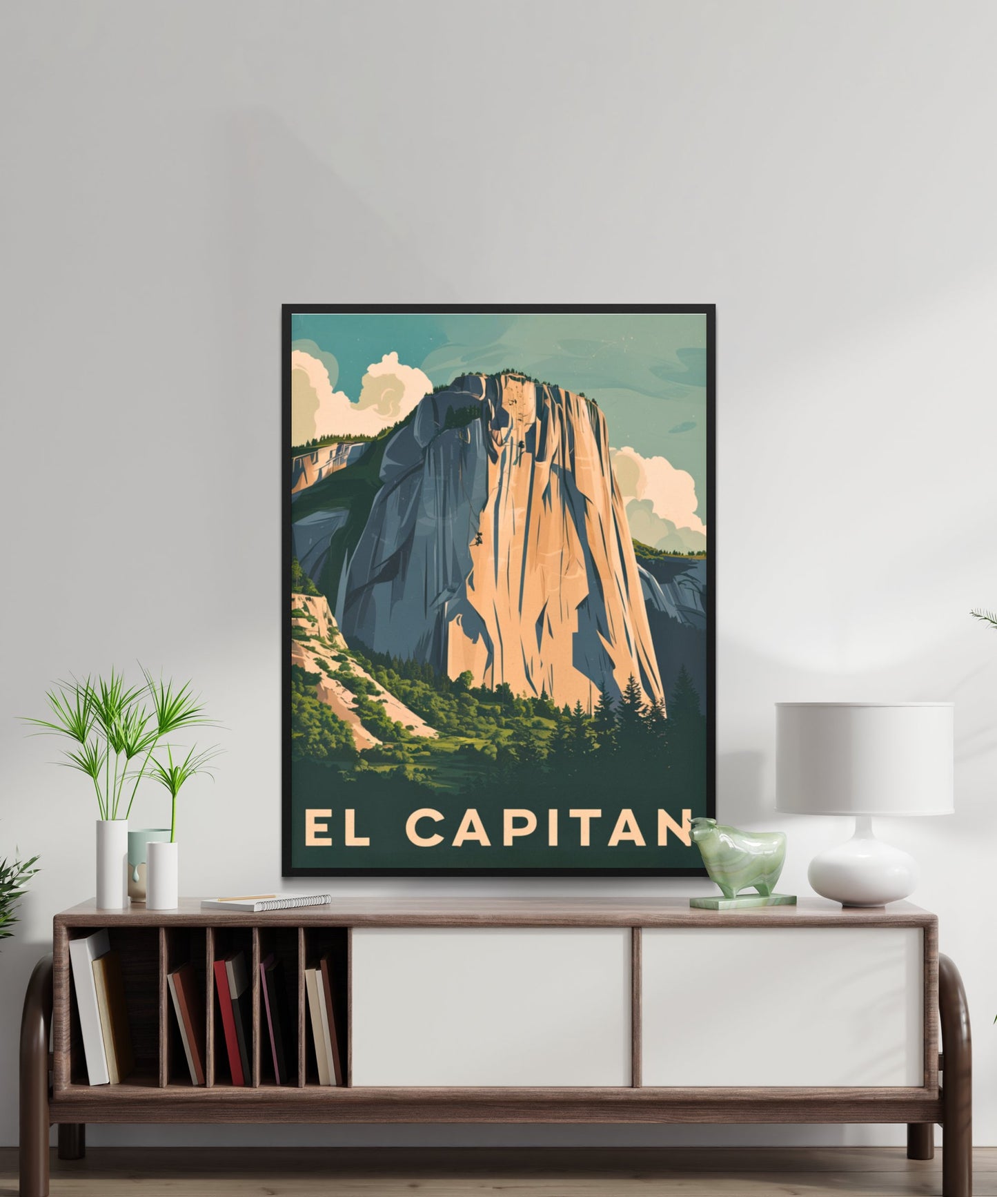 Yosemite El Capitan Vintage Travel Poster