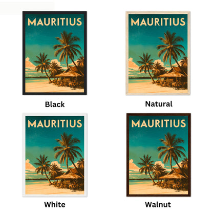 Mauritius Vintage Travel Poster - Tropical Island