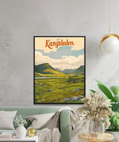 Kungsleden Vintage Travel Poster