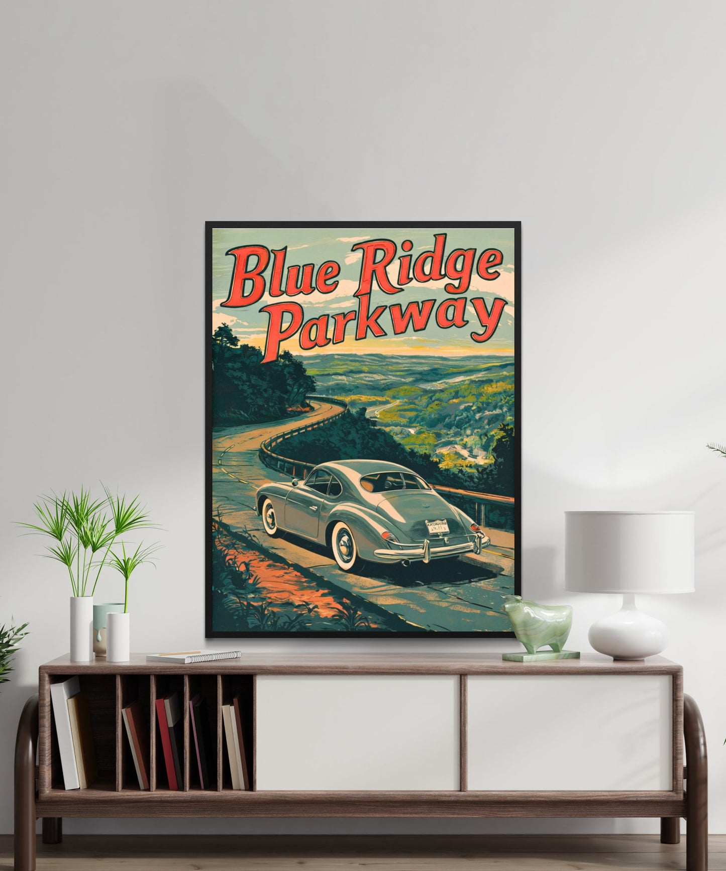 Blue Ridge Parkway Vintage Travel Poster - America's Favorite Drive