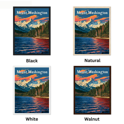 Mount Washington Vintage Travel Poster - Wilderness Majesty