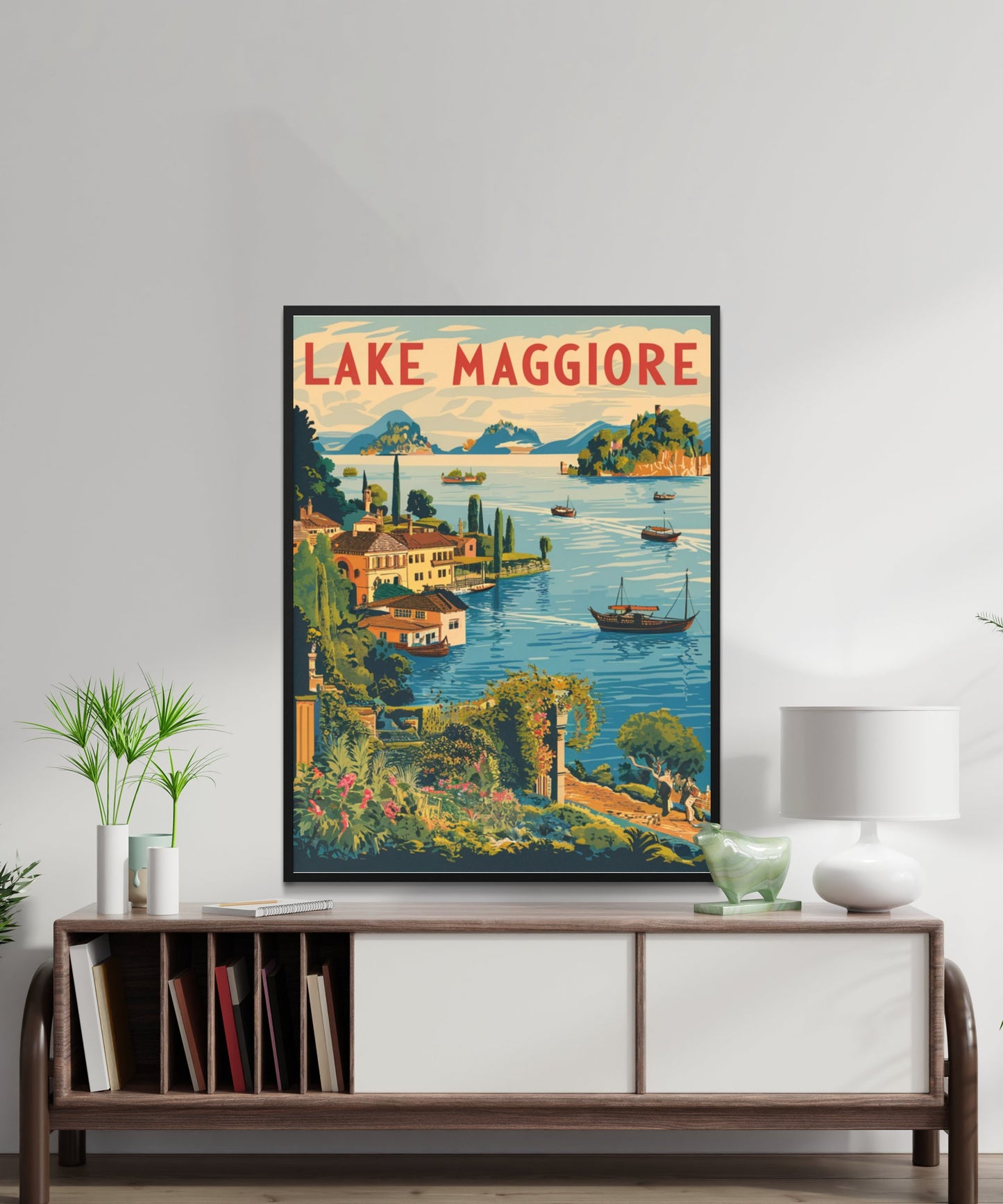 Lake Maggiore Vintage Travel Poster