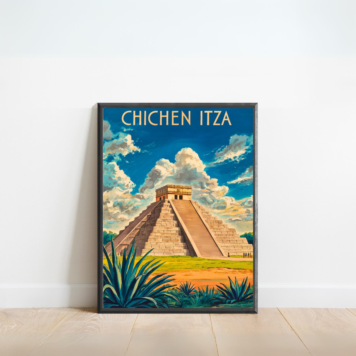 Chichen Itza Vintage Travel Poster