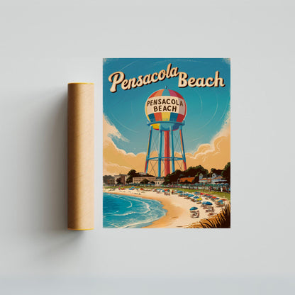 Pensacola Vintage Travel Poster