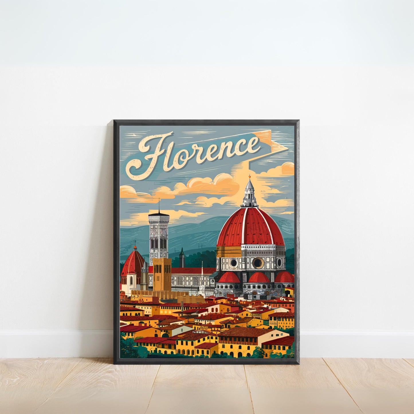 Florence Vintage Travel Poster - Historic Beauty