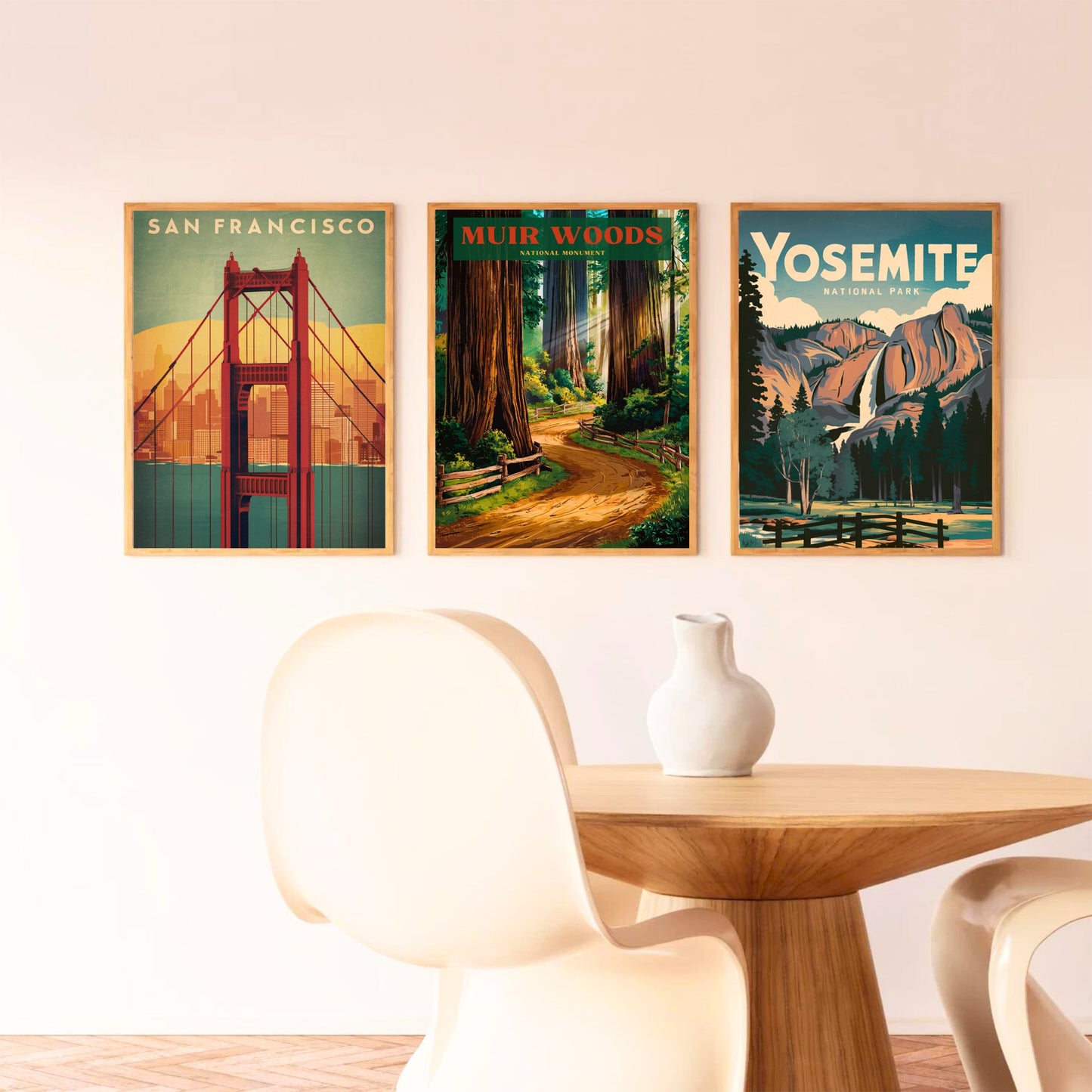 Muir Woods Vintage Travel Poster