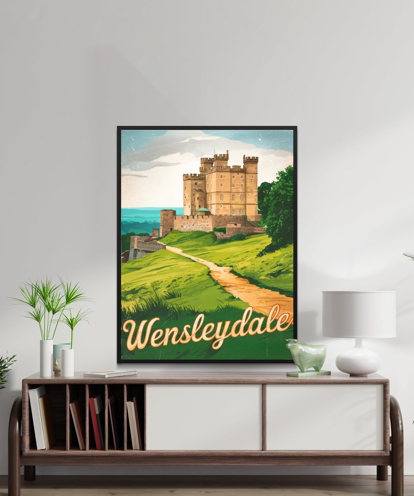 Wensleydale Vintage Travel Poster - Historic Abbey