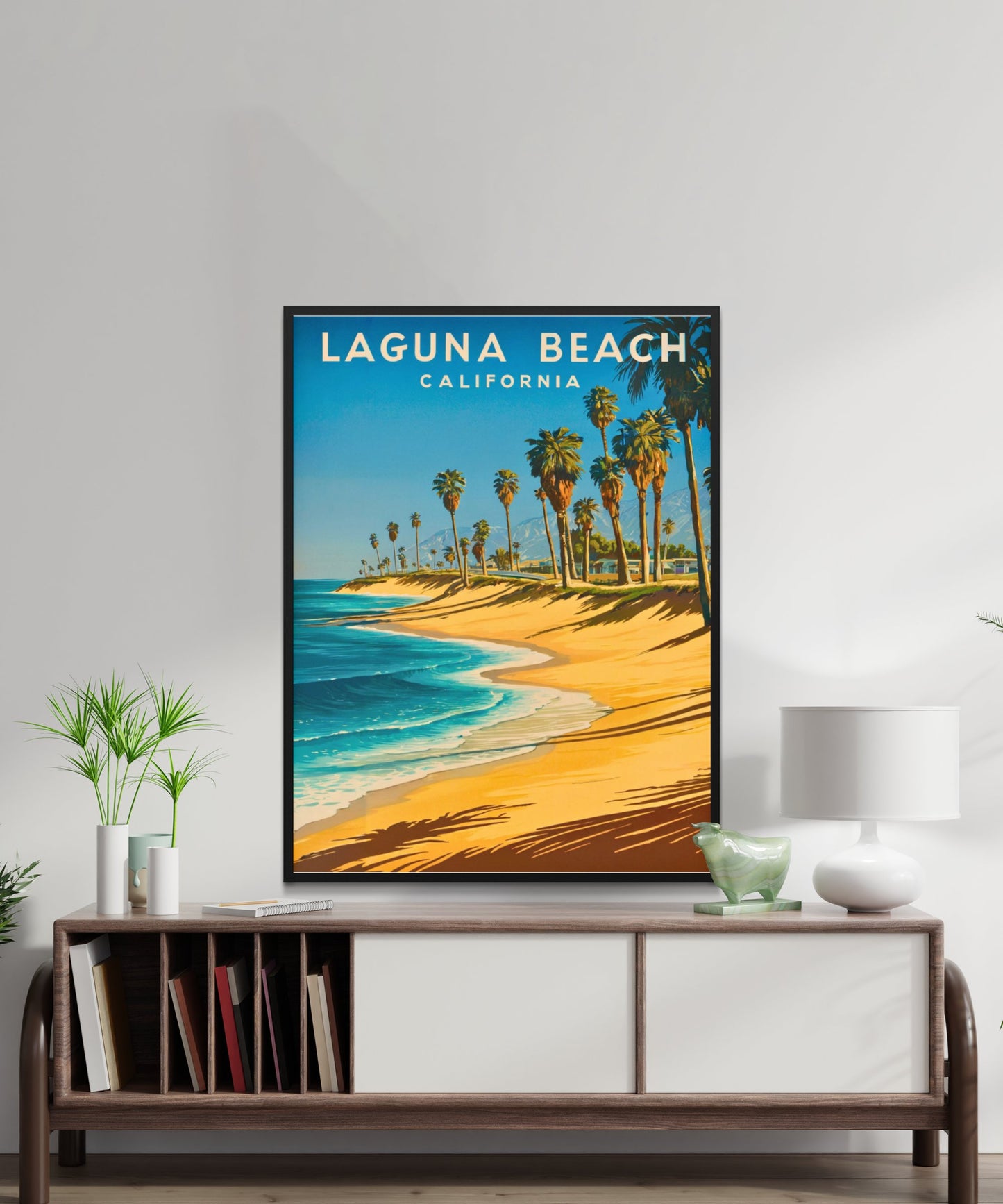 Laguna Beach Vintage Travel Poster