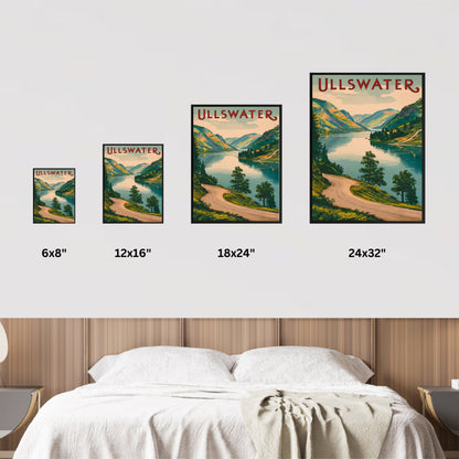 Ullswater Vintage Travel Poster - Timeless Lake District Beauty