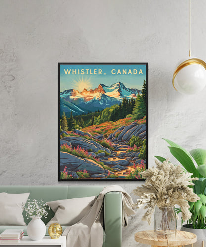 Whistler Vintage Travel Poster