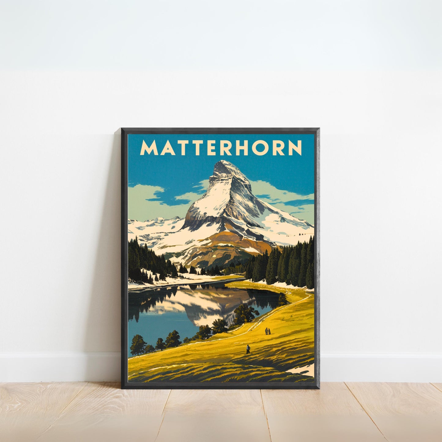 Matterhorn Vintage Travel Poster - Iconic Alpine Peaks