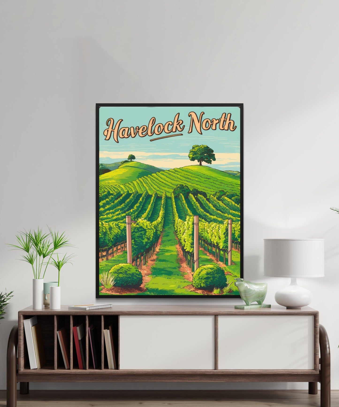 Havelock North Vintage Travel Poster