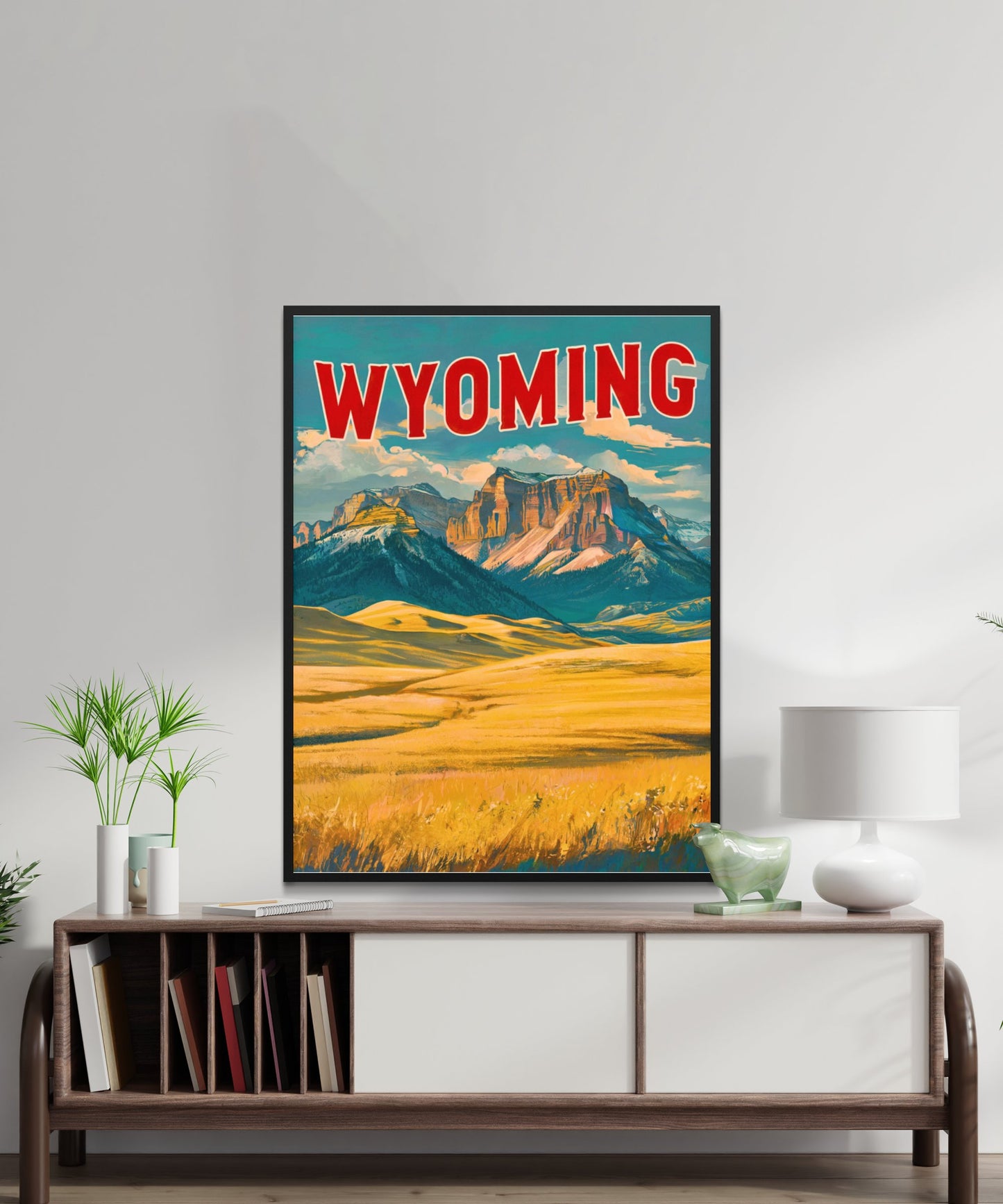 Wyoming  Vintage Travel Poster