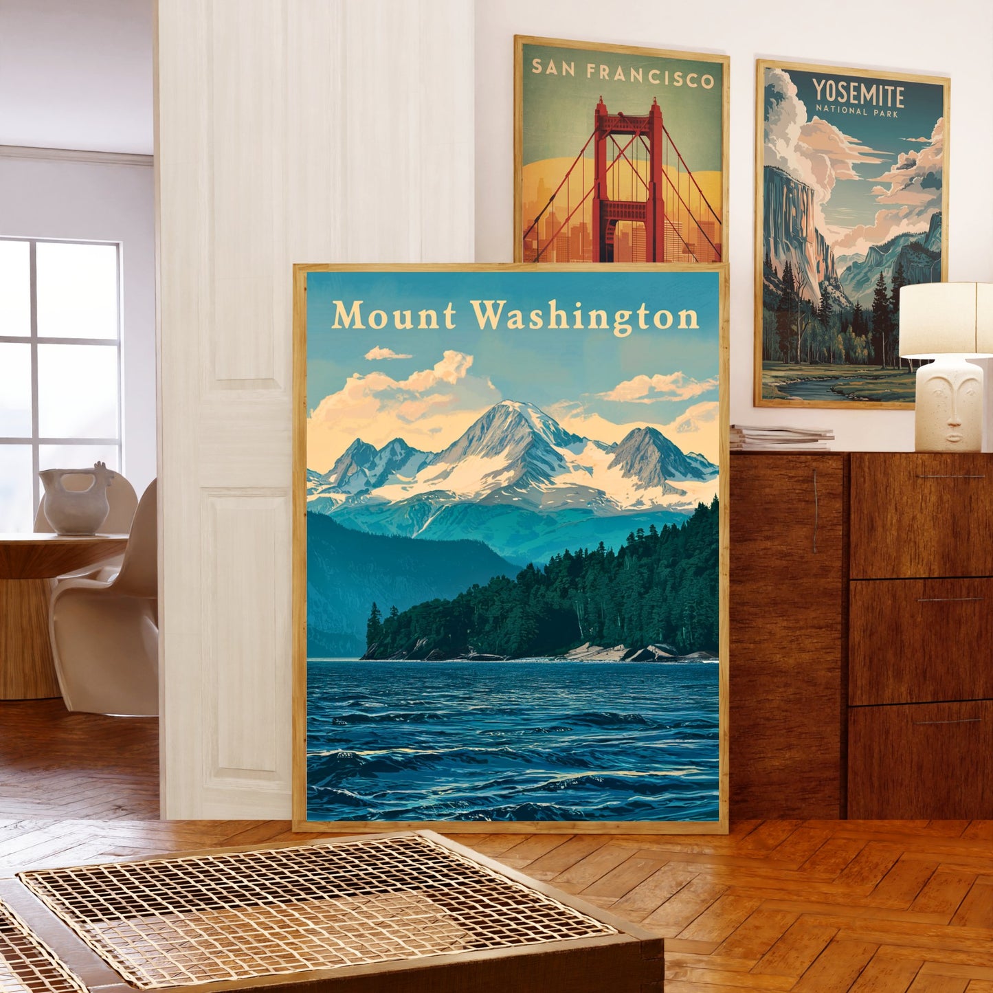 Mount Washington Vintage Travel Poster - Timeless Peaks