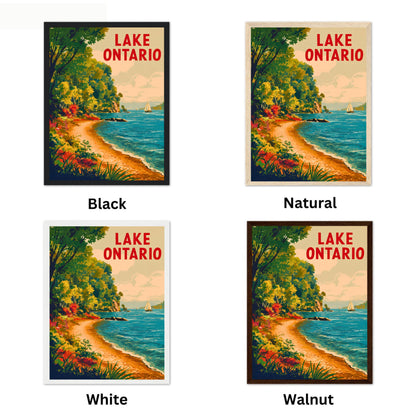 Lake Ontario Vintage Travel Poster