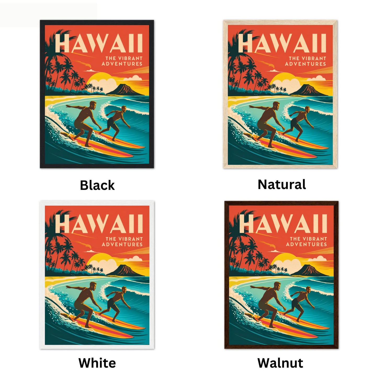 Hawaii Vintage Travel Poster - Aloha Spirit