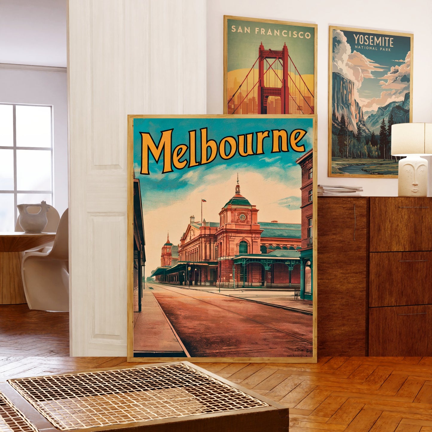 Melbourne Vintage Travel Poster - Timeless Australian Culture