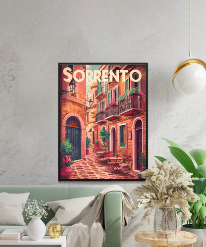 Sorrento  Vintage Travel Poster - Coastal Charm