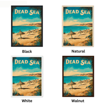 Dead Sea Vintage Travel Poster