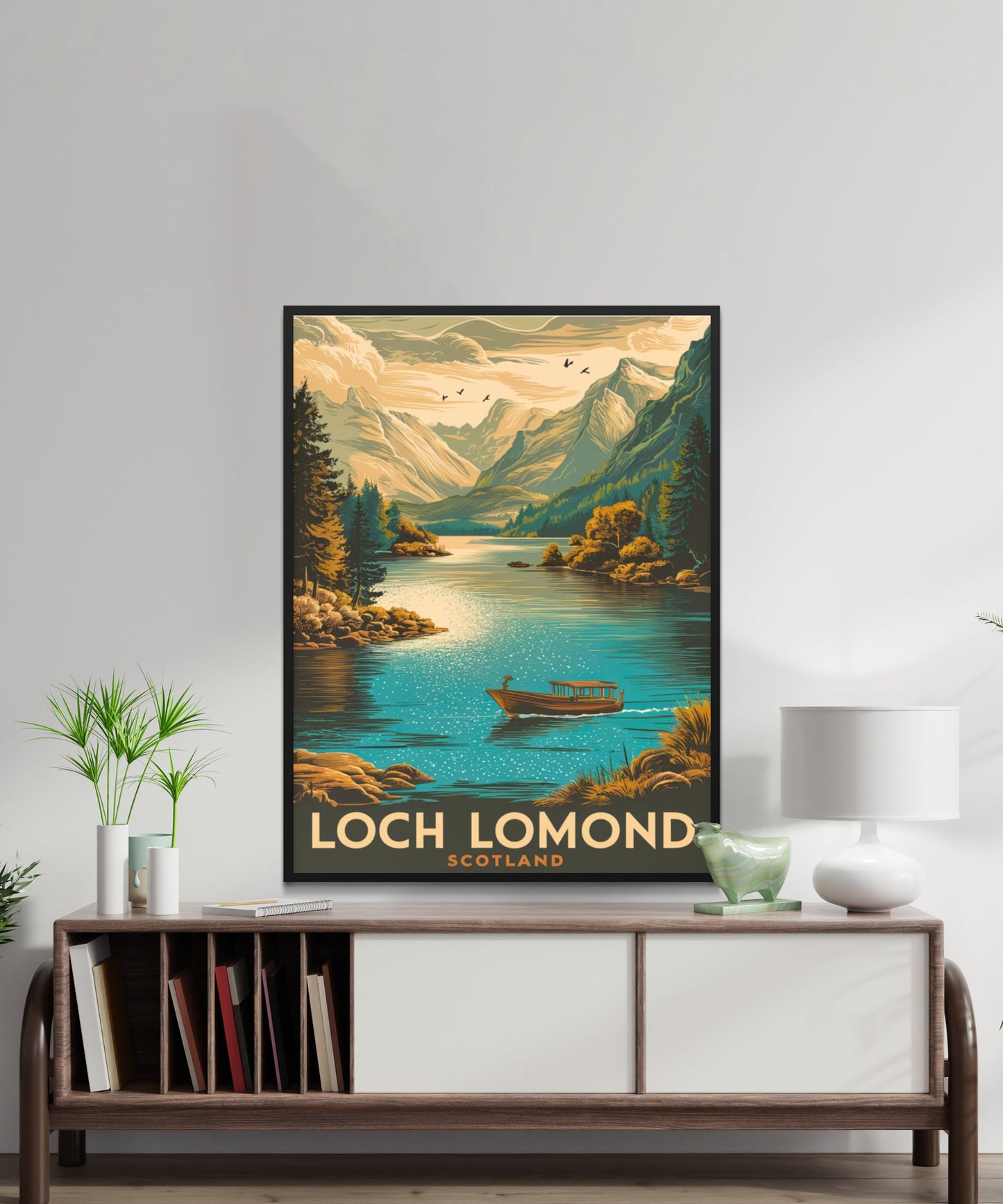 Loch Lomond Vintage Travel Poster