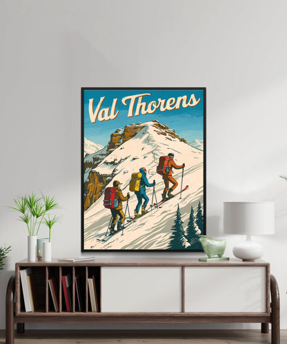 Val Thorens Vintage Travel Poster