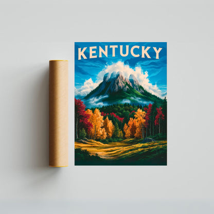 Kentucky Vintage Travel Poster