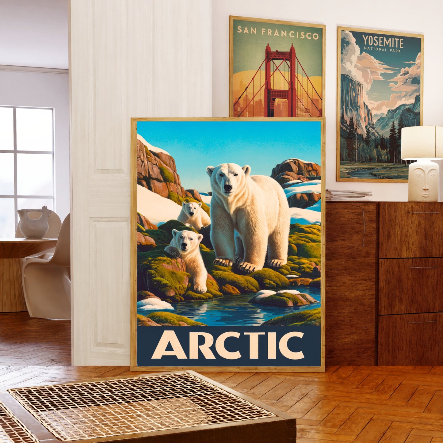 Arctic Vintage Travel Poster