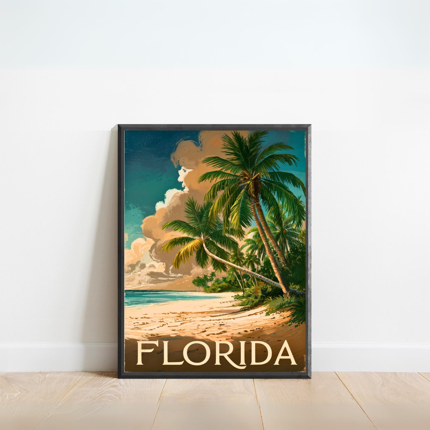 Florida Vintage Travel Poster - Coastal Elegance